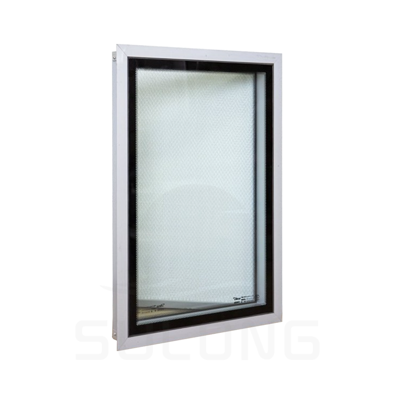 Clamp-on isoleret glas renrumsvindue